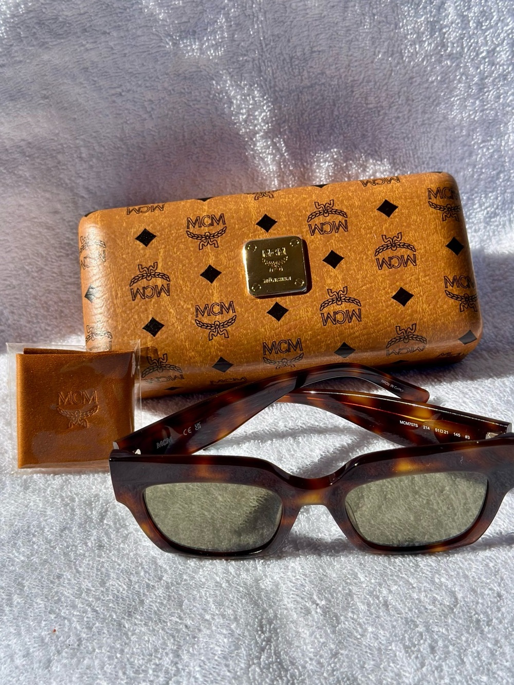 Full Inclusion MCM Havana Tortoiseshell Sunglasses - Authenticated by Poizon